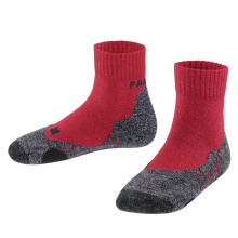 Falke Trekking Sock TK2 Short (Merino Wool Mix) Red Kids - 1 Pair