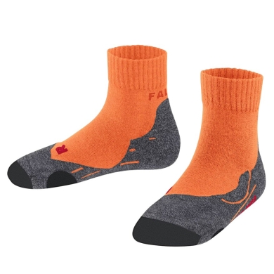 Falke Trekking Sock TK2 Short (Merino Wool Mix) orange Kids - 1 Pair