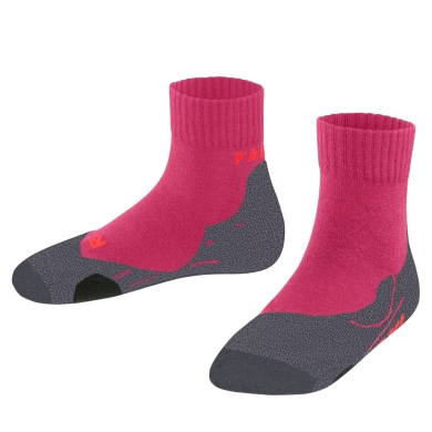 Falke Trekking Sock TK2 Short (Merino Wool Blend) Pink Children - 1 Pair