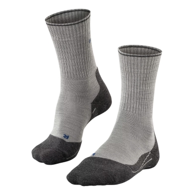 Falke Trekking Sock TK2 Explore Wool Silk Light Grey Ladies - 1 Pair