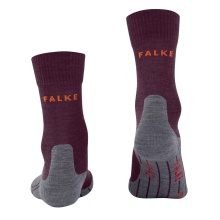 Falke Trekkingsocke Crew TK5 Hike (Merino Wool Blend) dark red Women - 1 Pair