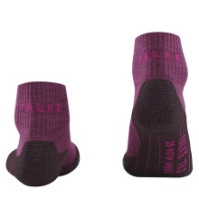 Falke Trekking Sock TK5 Explore Wool Short (high wearing comfort) burgundy red Women - 1 Pair