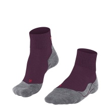 Falke Trekking Sock TK5 Short (light padding for light hikes) dark red Women - 1 Pair