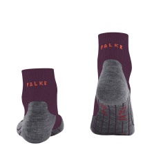 Falke Trekking Sock TK5 Short (light padding for light hikes) dark red Women - 1 Pair