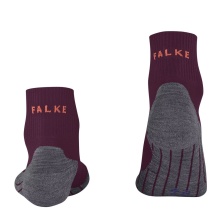 Falke Trekking Sock TK5 Hiking Cool (high moisture transport) Short Socks dark red Women - 1 Pair