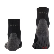 Falke Trekking Sock TK5 Hiking Wool (high wearing comfort) Short Socks black Women - 1 Pair