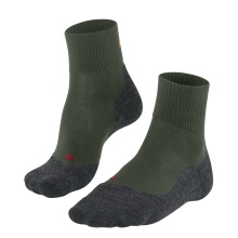 Falke Trekking Sock TK5 Hiking Wool (high comfort) Short Socks dark green Women - 1 Pair