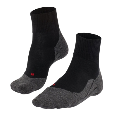 Falke Trekking Sock TK5 Hiking Wool (high wearing comfort) Short Socks black Men - 1 Pair