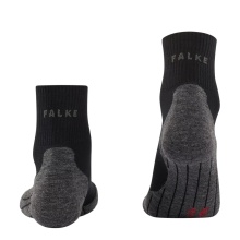 Falke Trekking Sock TK5 Hiking Wool (high wearing comfort) Short Socks black Men - 1 Pair