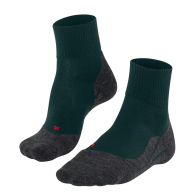 Falke Trekking Sock TK5 Hiking Wool (high wearing comfort) Short Socks dark green Men - 1 Pair