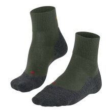 Falke Trekking Sock TK5 Hiking Wool (high wearing comfort) Short Socks khaki green Men - 1 Pair