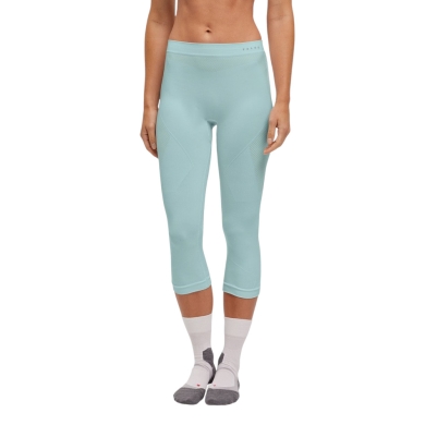 Falke 3/4 Tight Warm Base Layer (Moisture and Temperature Regulation) Underwear Light Blue Ladies