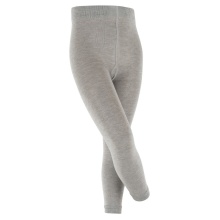 Falke Functional Underwear Base Layer Active Warm Leggings (warm Merino wool) light grey Children