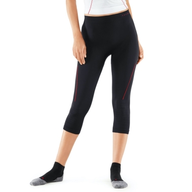 Falke Base Layer 3/4 Tight Warm (Moisture and Temperature Regulation) Underwear Black/Orange Women