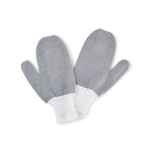 Falke Winter Gloves (Mittens) - warm and soft white/gray Women/Men 1 Pair