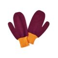 Falke Winter Gloves (Mittens) - warm and soft dark red/yellow Women/Men 1 Pair