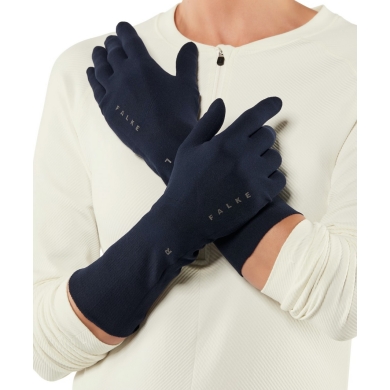 Falke Winter Gloves (lightweight and warm) Women/Men - dark blue - 1 pair