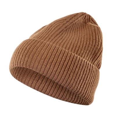 Falke winter hat (beanie) - warm, ribbed - brown - 1 piece