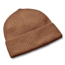 Falke winter hat (beanie) - warm, ribbed - brown - 1 piece