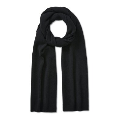 Falke Winter Scarf (fine Merino wool) black 170cm x 30cm - 1 piece