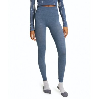 Falke Base Layer Tight Wool-Tech long (finest Merino wool) Underwear blue Women