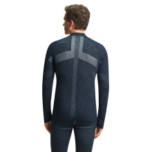 Falke Functional Underwear Long Sleeve Shirt Wool-Tech (finest merino wool, high freedom of movement) space blue Men