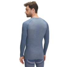 Falke Functional Underwear Long Sleeve Shirt Wool-Tech Light (finest Merino wool) blue Men