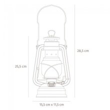 Feuerhand Storm Lantern 276 pastel blue - 1 piece (empty)