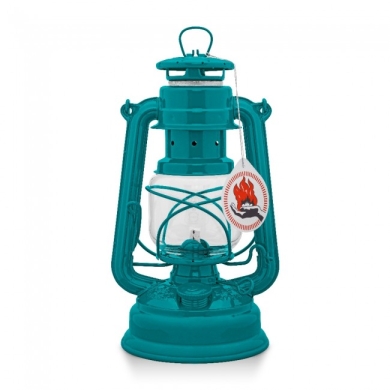 Feuerhand Storm Lantern 276 teal blue - 1 piece (empty)