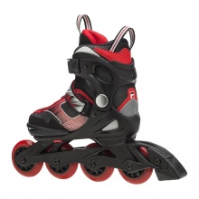 FILA Inline Skates J-One - adjustable - black/red Kids