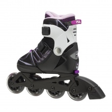 FILA Inline Skates X-One - adjustable - black/white/purple Kids