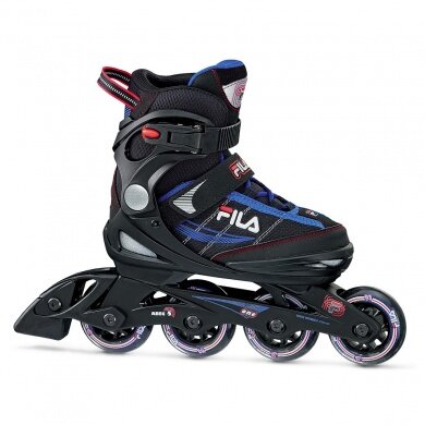 FILA Inline Skates One - adjustable - black/blue Kids