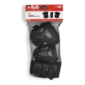 FILA Skates Protective Gear Set FP (Knee Pads, Elbow Pads, Wrist Guards) - 3 Piece Set Kids/Boys