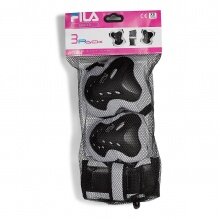 FILA Skates Protective Gear Set FP (Knee Pads, Elbow Pads, Wrist Guards) - 3 Piece Set Kids/Girls