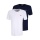 Fila Leisure T-Shirt Brod Tee (Cotton) white/navy Men's - 2 Pack