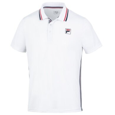 Fila Tennis Polo Jamie (100% Polyester, comfortable feel) white Men