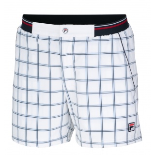 Fila Tennis Shorts Short Nikolas with Caro Stripe Design (optimal freedom of movement) short white Men