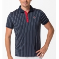 Fila Tennis Polo Stripes (100% Polyester) navy/white/red Men