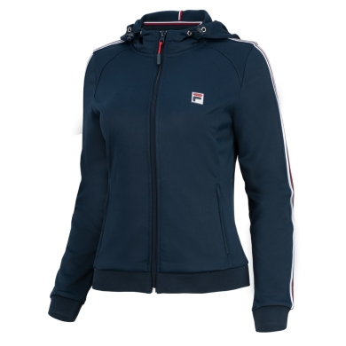 Fila Tennis Jacket (Coach Jacket) Fiona with Hood Peacoat Blue Women