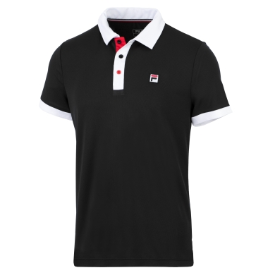 Fila Tennis Polo Markus (100% Polyester) black/white Men