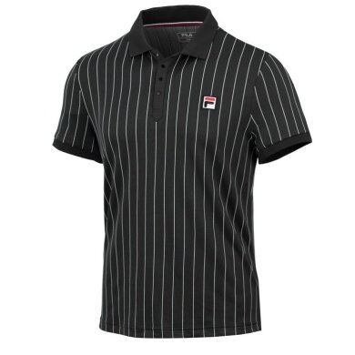 Fila Tennis Polo Stripes (100% Polyester) black/white Men