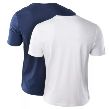 Fila Leisure T-Shirt Brod Tee (Cotton) white/navy Men's - 2 Pack