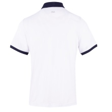 Fila Tennis Polo Dominic (100% recycled Polyester, classic look) white/navy men's