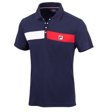 Fila Tennis Polo Jayden (100% recycled Polyester, classic look) navy blue Men's