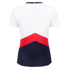 Fila Tennis Shirt Aurelia (100% Polyester) white/navy blue/red Women