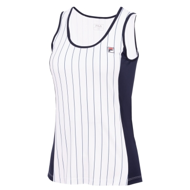 Fila Tennis Tank Top Nina (100% Polyester) white/navy blue Ladies