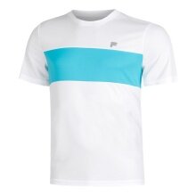 Fila Tennis T-Shirt Bosse (100% recycled Polyester) white/blue men's