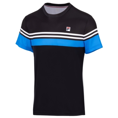 Fila Tennis T-Shirt Malte Black/Blue Men's