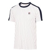 Fila Tennis T-shirt Stripes Jascha 2 (100% Polyester) white Men's