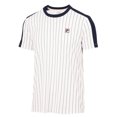 Fila Tennis T-shirt Stripes Jascha 2 (100% Polyester) white Men's